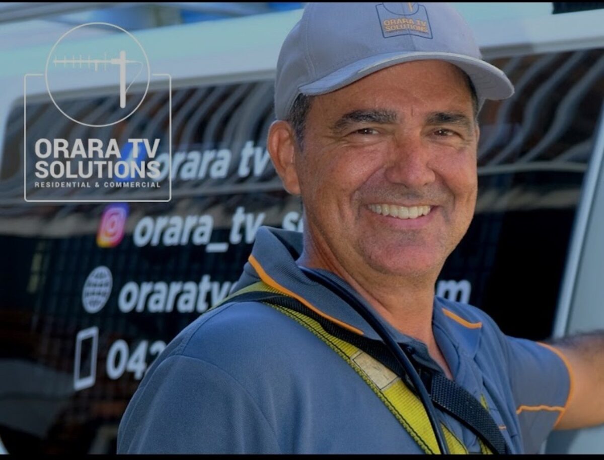 Nic with the Orara TV Solutions van