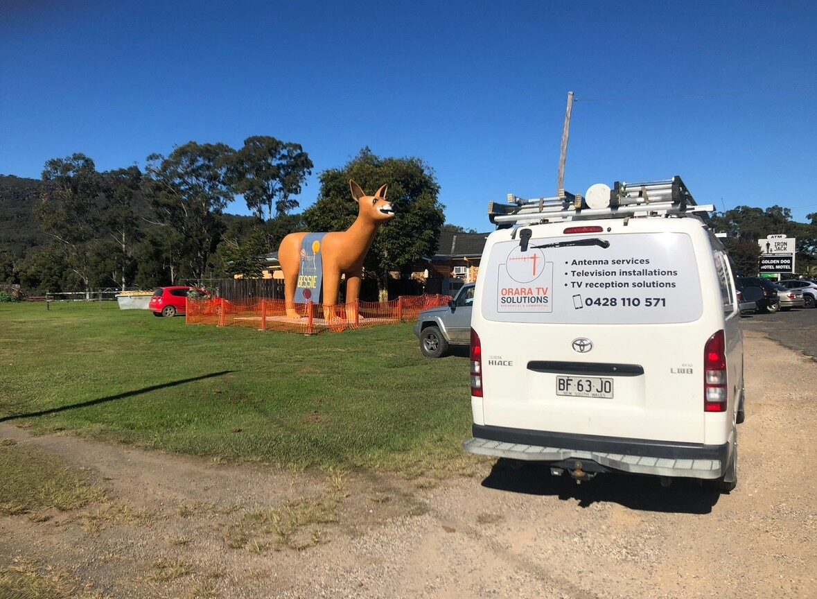 The Orara TV Solutions van on the Coffs Coast